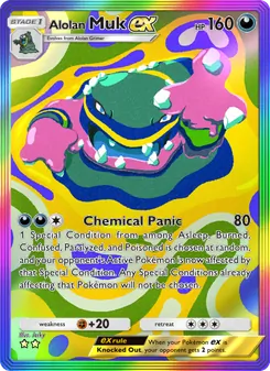 Pokémon-Karte Alolan Muk ex 206/155