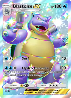 Pokémon-Karte Blastoise ex 232/155