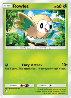 Pokémon-Karte Rowlet 003/069