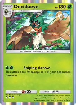 Pokémon-Karte Decidueye 005/069
