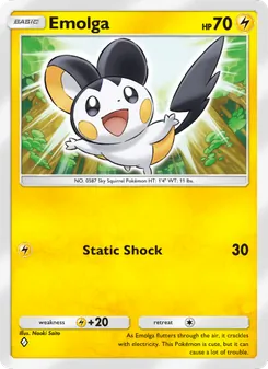 Pokémon-Karte Emolga 018/069