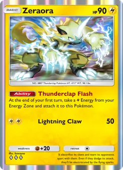 Pokémon-Karte Zeraora 021/069