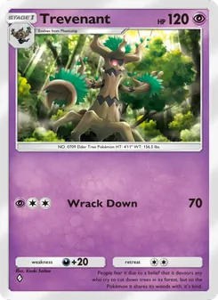 Pokémon-Karte Trevenant 025/069