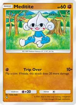 Pokémon-Karte Meditite 028/069