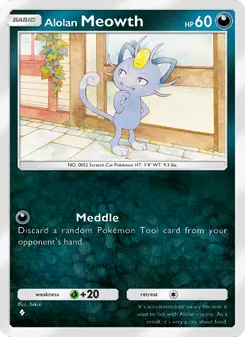 Pokémon-Karte Alolan Meowth 037/069