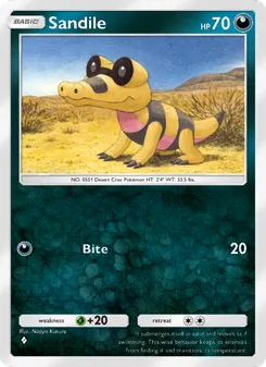Pokémon-Karte Sandile 039/069