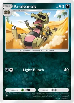 Pokémon-Karte Krokorok 040/069