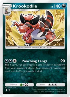 Pokémon-Karte Krookodile 041/069