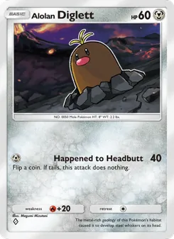 Pokémon-Karte Alolan Diglett 046/069