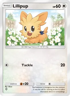 Pokémon-Karte Lillipup 054/069