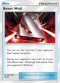 Pokémon-Karte Beast Wall 063/069