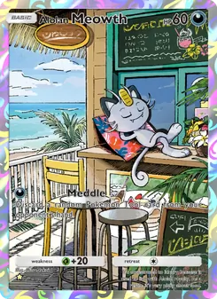 Pokémon-Karte Alolan Meowth 073/069