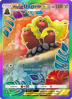 Pokémon-Karte Alolan Dugtrio ex 087/069