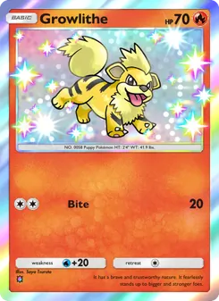 Pokémon-Karte Growlithe 089/069