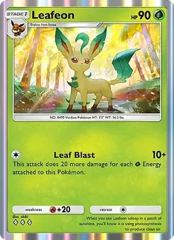 Pokémon-Karte Leafeon 002/069