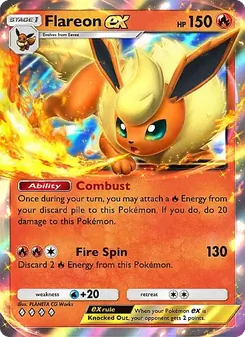 Pokémon-Karte Flareon ex 009/069