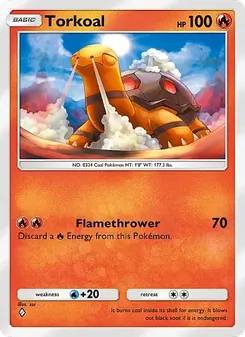 Pokémon-Karte Torkoal 010/069