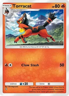 Pokémon-Karte Torracat 012/069