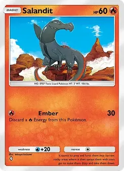 Pokémon-Karte Salandit 014/069