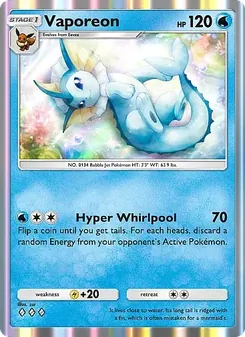 Pokémon-Karte Vaporeon 016/069
