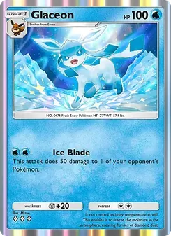 Pokémon-Karte Glaceon 017/069