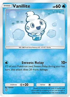 Pokémon-Karte Vanillite 018/069