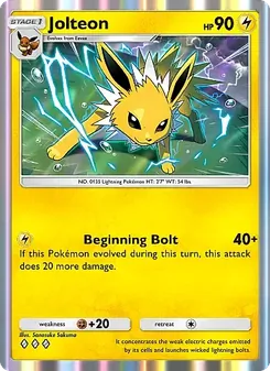 Pokémon-Karte Jolteon 025/069