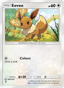 Pokémon-Karte Eevee 055/069