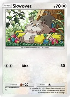 Pokémon-Karte Skwovet 064/069