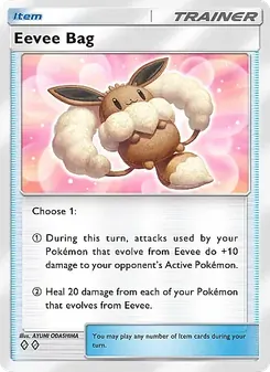 Pokémon-Karte Eevee Bag 066/069