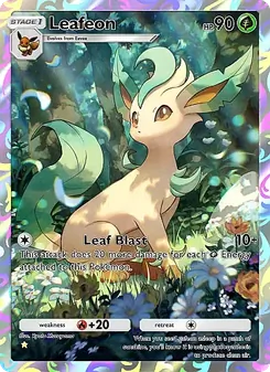 Pokémon-Karte Leafeon 070/069