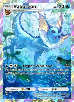 Pokémon-Karte Vaporeon 072/069