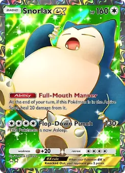 Pokémon-Karte Snorlax ex 084/069