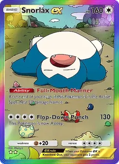Pokémon-Karte Snorlax ex 091/069