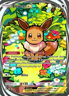 Pokémon-Karte Eevee ex 092/069