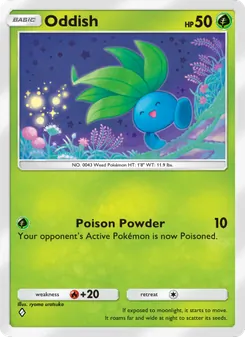 Pokémon-Karte Oddish 001/161