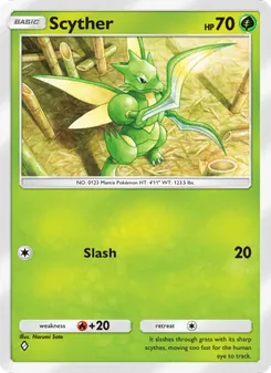 Pokémon-Karte Scyther 006/161
