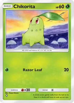 Pokémon-Karte Chikorita 008/161