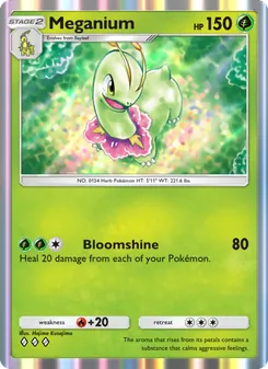 Pokémon-Karte Meganium 010/161