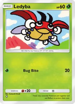 Pokémon-Karte Ledyba 011/161