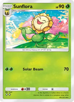Pokémon-Karte Sunflora 017/161