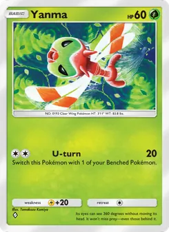 Pokémon-Karte Yanma 018/161