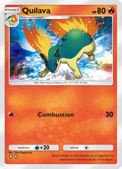 Pokémon-Karte Quilava 028/161