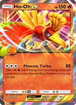 Pokémon-Karte Ho-Oh ex 034/161