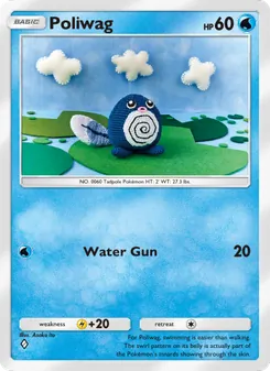 Pokémon-Karte Poliwag 038/161