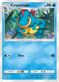 Pokémon-Karte Croconaw 047/161