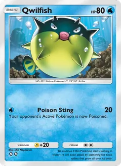Pokémon-Karte Qwilfish 053/161