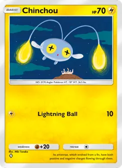 Pokémon-Karte Chinchou 064/161