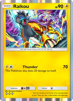 Pokémon-Karte Raikou 071/161