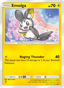 Pokémon-Karte Emolga 072/161